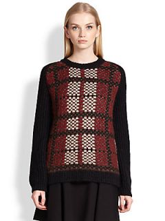 Belstaff Bradford Wool & Cashmere Sweater   Cabernet Red
