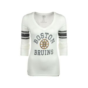 Boston Bruins 47 Brand NHL Womens Homerun Long Sleeve T Shirt