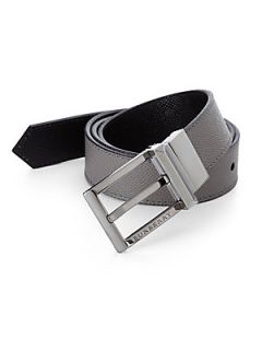 Burberry Webster Leather Belt   Dark Grey
