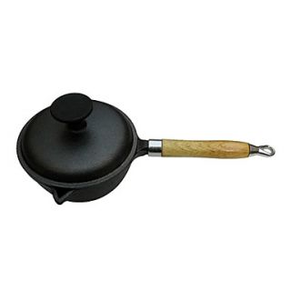 2.5 QT Cast Iron Saucepan with Handle, Dia 19cm x H8cm