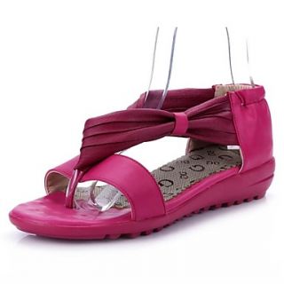 Leatherette Womens Wedge Heel Open Toe Sandals Shoes (More Colors)