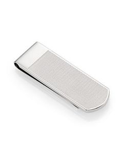  Collection Textured Wave Pattern Money Clip    Silver