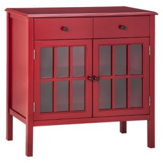 Accent Table Threshold Windham Accent Cabinet with Drawer   Red