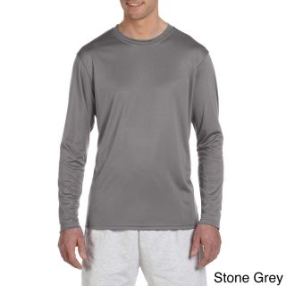 Champion Champion Mens Double Dry Performance Long Sleeve T shirt Grey Size XXL