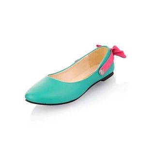 Faux Leather Womens Flat Heel Ballerina Flats Shoes (More Colors)