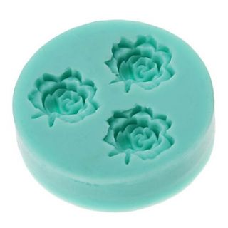 DIY Baking 3D Three Flowers Shaped Silicone Cake Soap Mold
