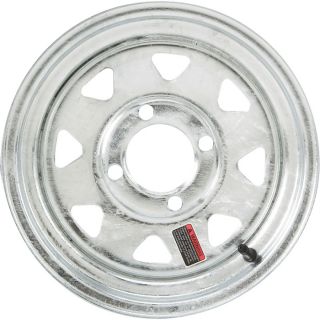 High Speed Replacement Trailer Wheel, 4.80x12 & 5.30x12, 4 Hole Galvanized,