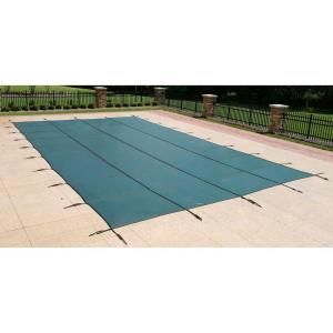 Dirt Defender 20 ft. x 40 ft. Rectangular Green In Ground Pool Safety Cover BWS390G