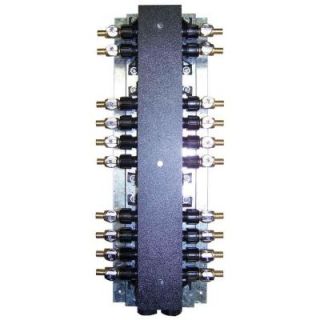 SharkBite 3/4 in. x 1/2 in. Plastic Female x Barb 20 Port Manifold with Brass Ball Valves RM22720