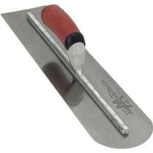 16 in. x 4 in. Finishing Trl Round Front End Curved DuraSoft Handle Trowel MXS66RED