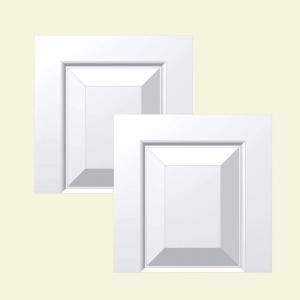 Fypon 12 in. x 12 in. x 1 1/4 in. Raised Panel Transom Tops Tran Accessory Smooth Shutter SHAC19165