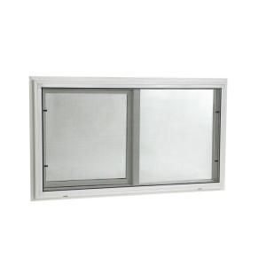 TAFCO WINDOWS Slider Vinyl Windows, 32 in. x 22 in., White, with Dual Pane Insulated Glass PBS3222 I