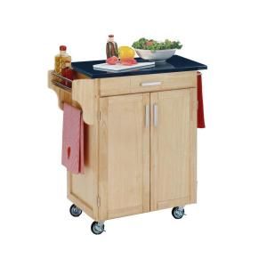 Home Styles Create a Cart in Natural Wood with Black Granite Top 9001 0014