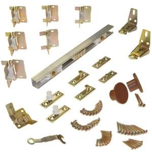 Johnson Hardware 170A 4 Panel Bifold Hardware Set, 60 in. Track, 15 in. Panels (40 lbs. per Panel) 170A606H