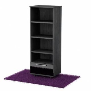 South Shore Furniture Reflekt 4 Shelf Bookcase in Gray Oak 4337652