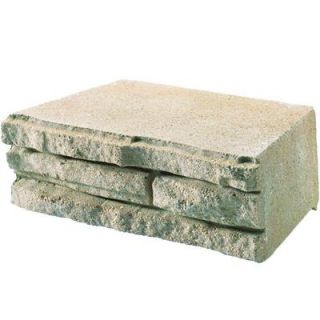 12 in. Antique Natural Impressions Flagstone Concrete Wall Block 86938