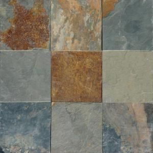 MS International Multi Color 12 In. x 12 In. Gauged Slate Floor and Wall Tile (5 sq. ft. /case) SHDCALGLD1212G