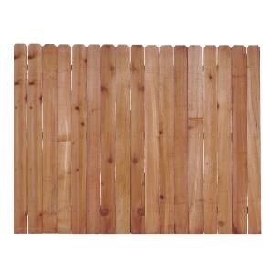 6 ft. x 8 ft. Cedar Dog Ear Fence Panel 138126