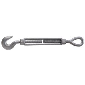 The Hillman Group 3/4 10 x 34 3/8 in. Hook and Eye Turnbuckle in Forged Steel with Hot Dipped Galvanized (1 Pack) 321912.0