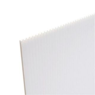 48 in. x 96 in. White Corrugated Plastic Cardboard   10 PACK WC4896 10