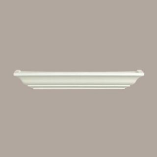 Lewis Hyman 18 in. White Milan Mantle Ledge Floating Shelf DISCONTINUED 0193120