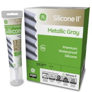 GE Silicone II 2.8 oz. Aluminum and Metal Caulk GE285