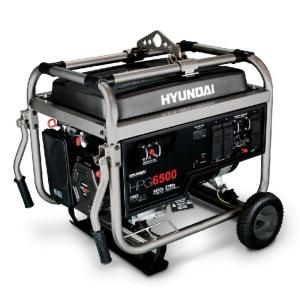 Hyundai 6,700 Watt Gasoline Powered Professional Portable Generator DISCONTINUED HPG6500