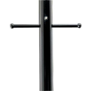 Progress Lighting Black 7 ft. Exterior Lighting Post with Photocell and Ladder Rest P5391 31PC