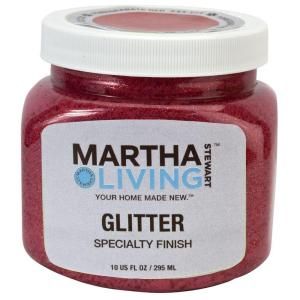 Martha Stewart Living 10 oz. Pomegranate Red Glitter Paint HD20 73