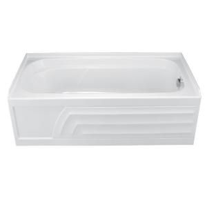 American Standard Colony 5 ft. Acrylic Bathtub with Right Hand Drain in White 2740.102.020