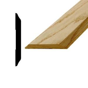 American Wood Moulding 437 OS 1/2 in. x 4 5/8 in. x 37 in. Oak Saddle Threshold Moulding 437 OS