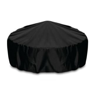 Two Dogs Designs 48 in. Fire Pit Cover in Black 2D FP48001