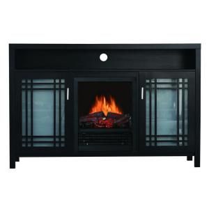 Quality Craft 48 in. Media Console Electric Fireplace in Cappuccino MM905 48BCP