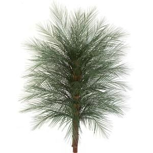 32 in. W x 32 in. D x 48 in. H, Tall Artificial Fade Resistant Plastic Outdoor Single Palm Tree EF 096