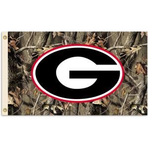 BSI Products NCAA 3 ft. x 5 ft. Realtree Camo Background Georgia Flag 95407