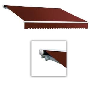 AWNTECH 24 ft. Galveston Semi Cassette Manual Retractable Awning (120 in. Projection) in Terra Cotta SCM24 74 TER