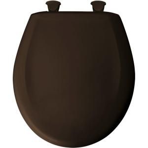 BEMIS Round Closed Front Toilet Seat in Espresso Brown 200SLOWT 248