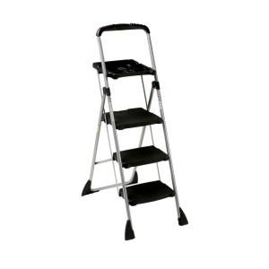 Cosco 4 ft. Steel Max Work Platform Ladder with 225 lb. Load Capacity 11880PBL1E