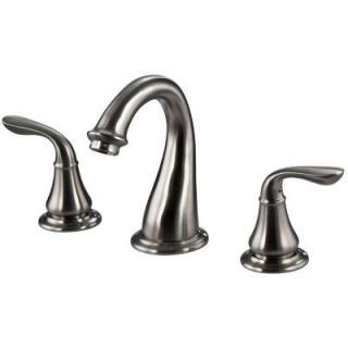 Fontaine Chambery 8 in. Widespread 2 Handle Mid Arc Bathroom Faucet in Brushed Nickel MFF CBYW8 BN