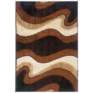 United Weavers Shimmer Coffee 6 ft. 7 in. x 9 ft. 10 in. Area Rug 390 20855 710