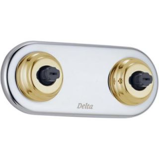 Delta Innovations Jetted Shower XO Jet Module Trim Kit Only in Chrome and Polished Brass featuring H2Okinetic T1817 CB