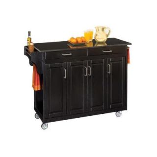 Home Styles Create a Cart in Black with Black Granite Top 9200 1044