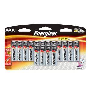 Energizer Alkaline AA Battery (16 Pack) E91SLP16T 