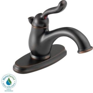 Delta Leland 4 in. Centerset 1 Handle Mid Arc Bathroom Faucet with Metal Pop up in Venetian Bronze 578 RBMPU DST