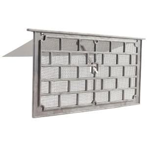 Master Flow 16 in. x 8 in. Aluminum Grill Foundation Vent in Mill LW1