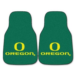 FANMATS University of Oregon 18 in. x 27 in. 2 Piece Carpeted Car Mat Set 5474