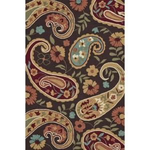 Loloi Rugs Summerton Life Style Collection Chocolate Multi 5 ft. x 7 ft. 6 in. Area Rug SUMRSRS12CTML5076