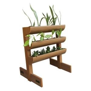 DC America City Garden + Chem Wood + Vertical Planter 3 Planting Containers CG SP 362340 T