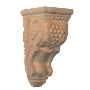Foster Mantels 5 in. x 5.75 in. x 10.5 in. Unfinished Cherry Grape Corbel C112C