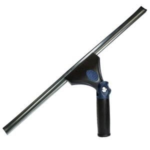 Unger 18 in. Swivel Stainless Steel Window Squeegee Ergonomic Overmold Grip Connect and Clean Locking System 965500